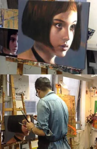 最新完成嘅作品真係令全場人震撼！佢將《這個殺手不太冷》入面嘅Natalie Portman畫到超級神似，每一筆都見功力