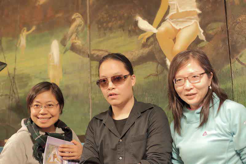 Mary Chan and Pancy Lee and Michael Andrew Law at Nature Art Workshop Exhibition art fair