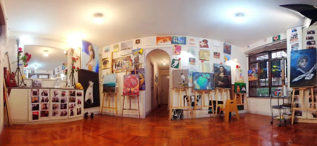 The interior of Gallery Michael Andrew Law Studio