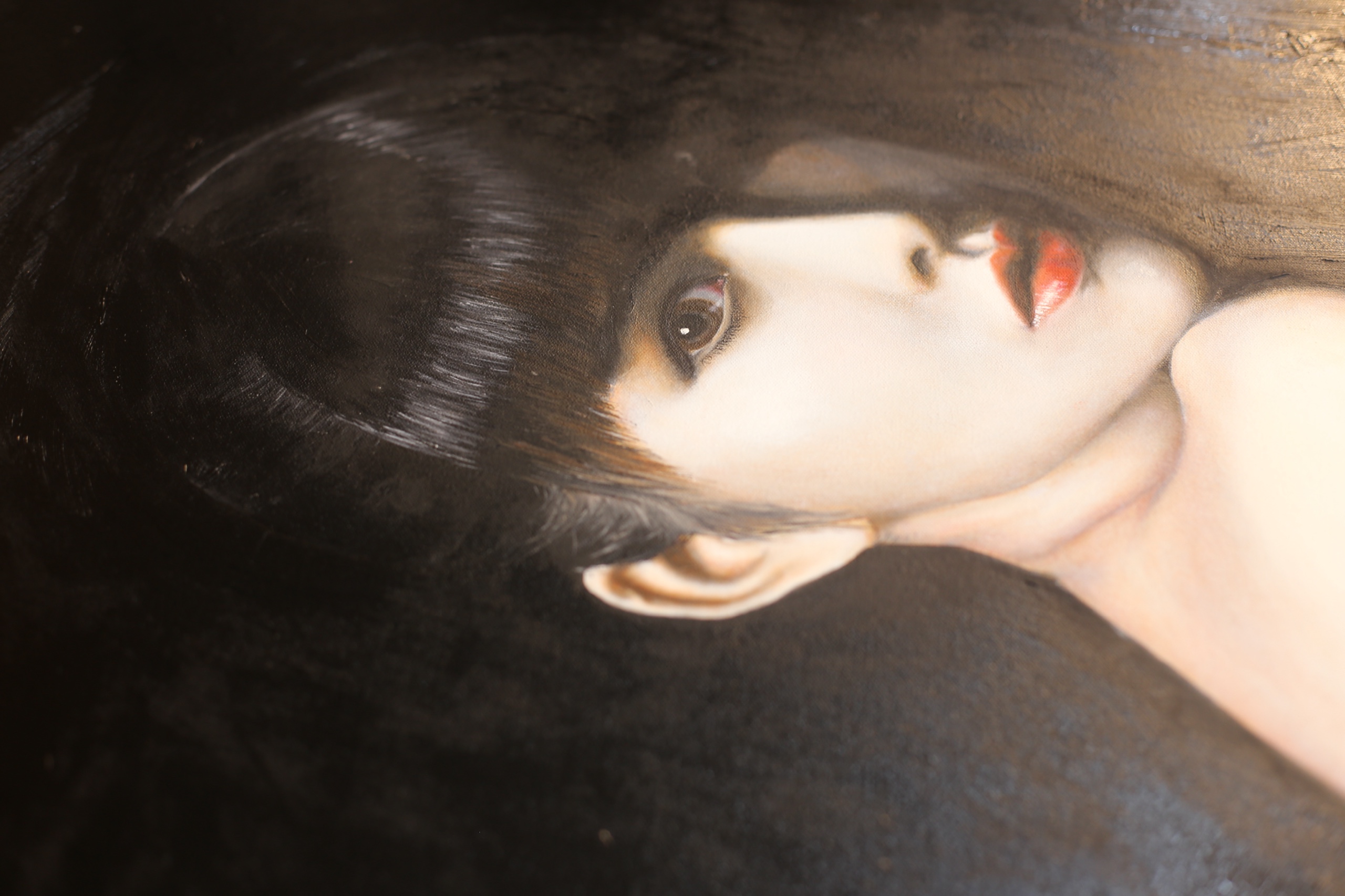 Self Portrait Oil Painting on canvas by Eagle Lo