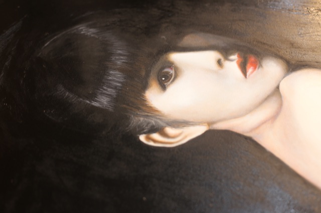 超寫實自畫像油畫作品 Self Portrait Oil Painting on canvas by Eagle Lo