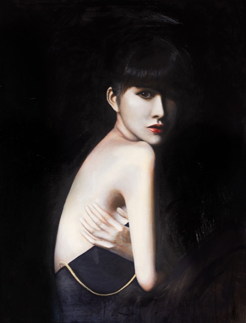 超寫實自畫像油畫作品 Self Portrait Oil Painting on canvas by Eagle Lo