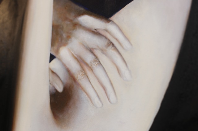 超寫實自畫像油畫作品 Self Portrait Oil Painting on canvas by Eagle Lo