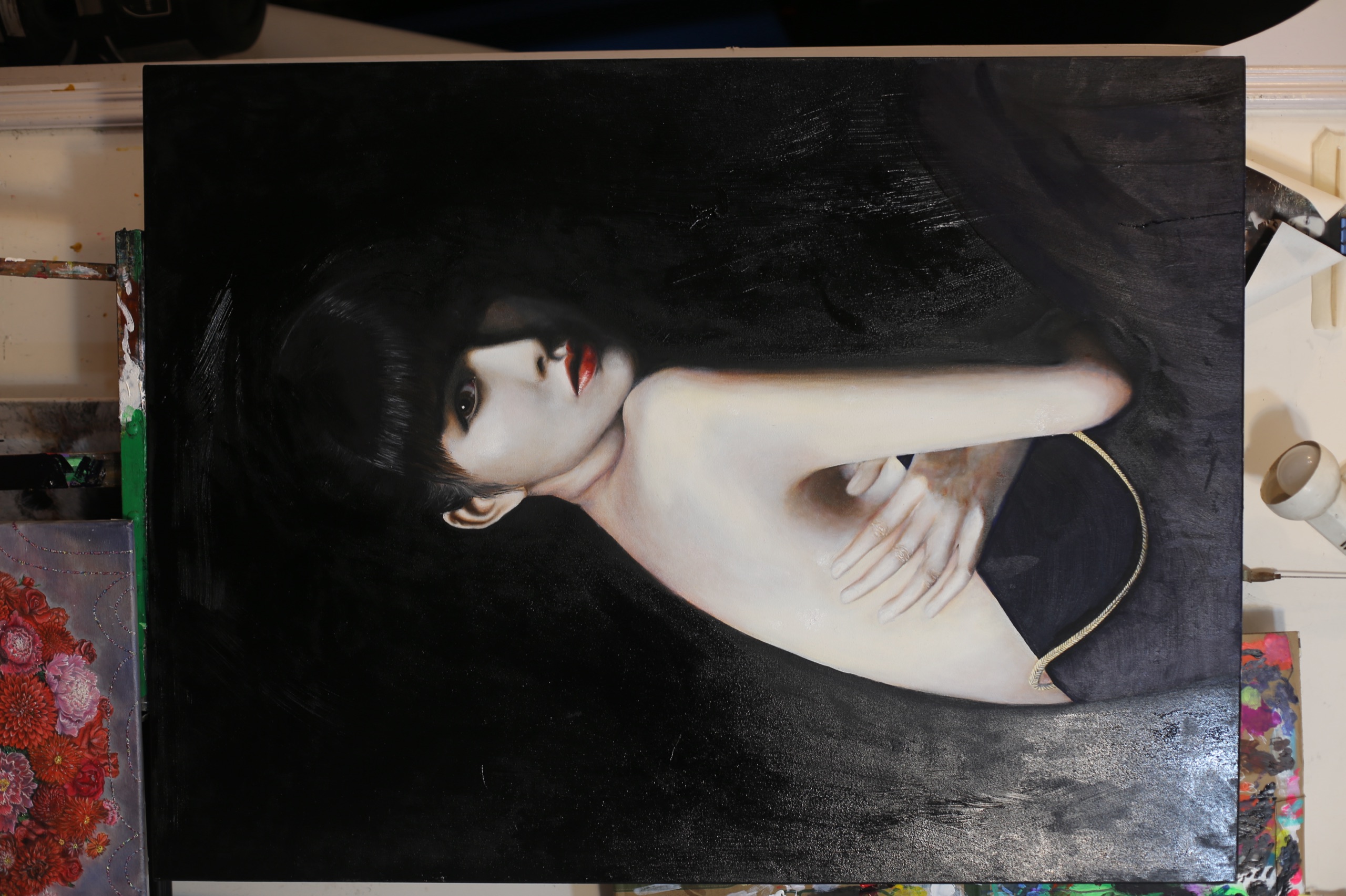 Self Portrait Oil Painting on canvas by Eagle Lo
