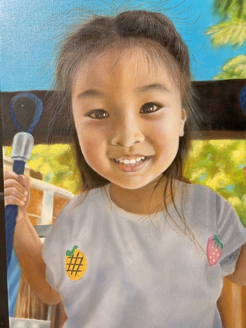 Grace 的原創人象油畫寫實作品