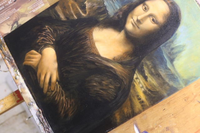 Oil Painting by Lindy at Michael Andrew Law's workshop