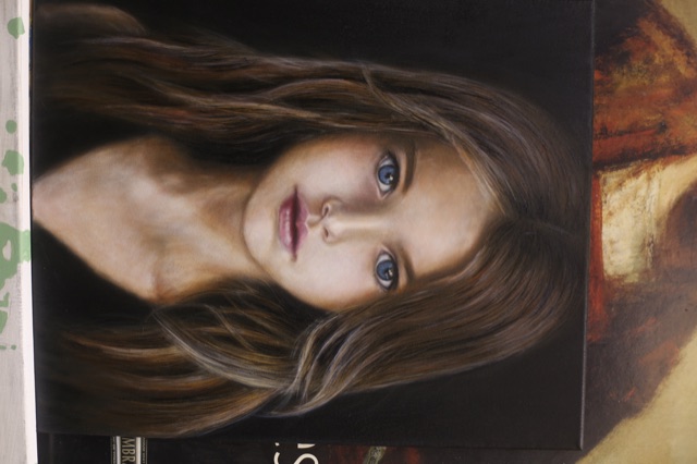 Oil Painting by Lindy at Michael Andrew Law's workshop