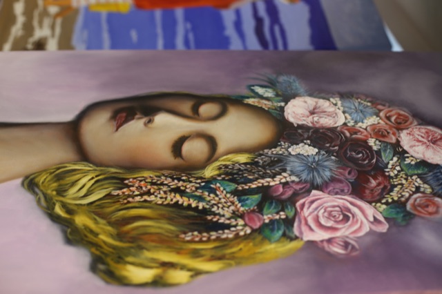 Oil Painting by Lindy at Michael Andrew Law's workshop